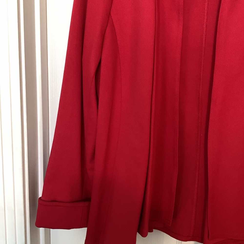 Zippy Red Open Front Jacket - image 3